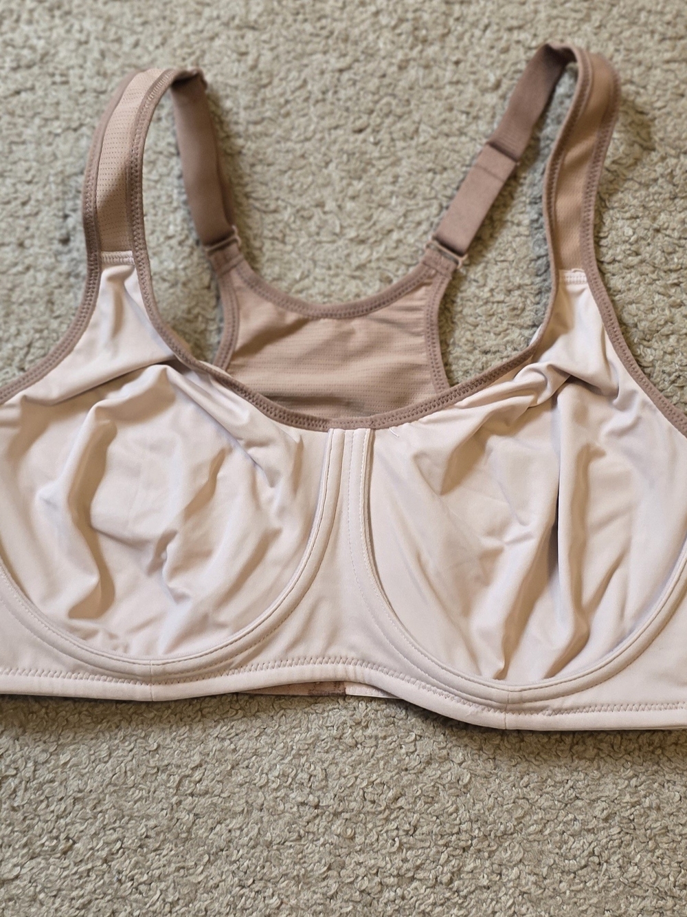 Soft Full-Coverage Unlined Underwire Bra - Blush